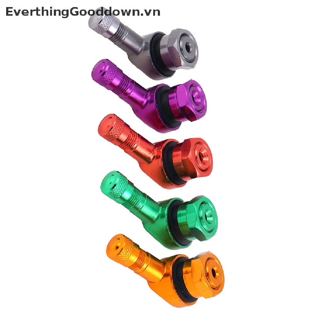 Everthingooddown Van Bánh Xe Máy 2 x CNC Góc 90 Độ Bằng Nhôm