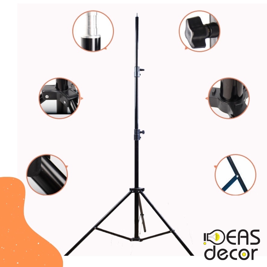 Bộ Softbox Studio đuôi đèn 1 chuôi - Đạo cụ chụp hình, trợ sáng background - Ideas Decor