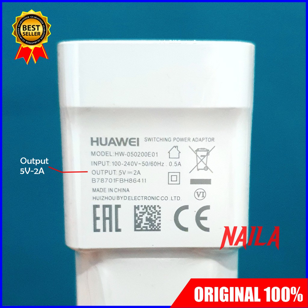 Củ Sạc 100% Micro Usb Cho Huawei Nova 3i Honor 8x Enjoy 9 Plus