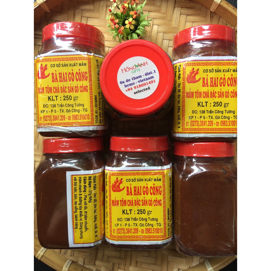 MẮM TÔM CHÀ BÀ HAI GÒ CÔNG  - Hủ  250g