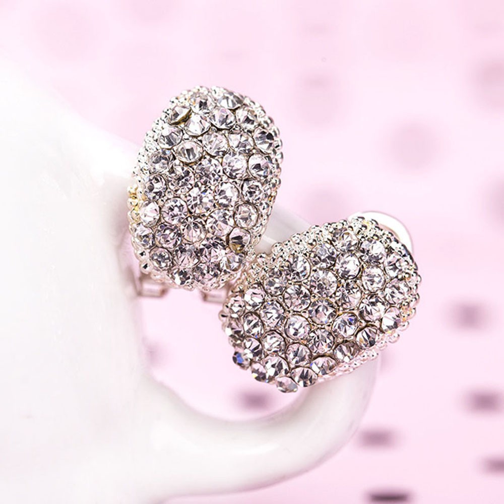 Khuyên tai bạc đính đá Cubic Zircon cho nữ