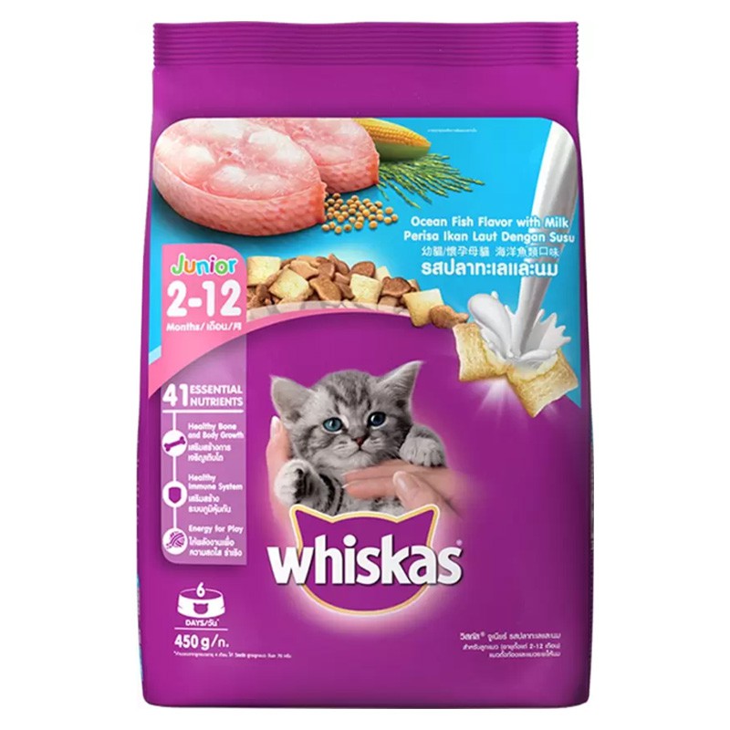 Thức ăn cho mèo con từ 2-12 tháng tuổi Whiskas Junior