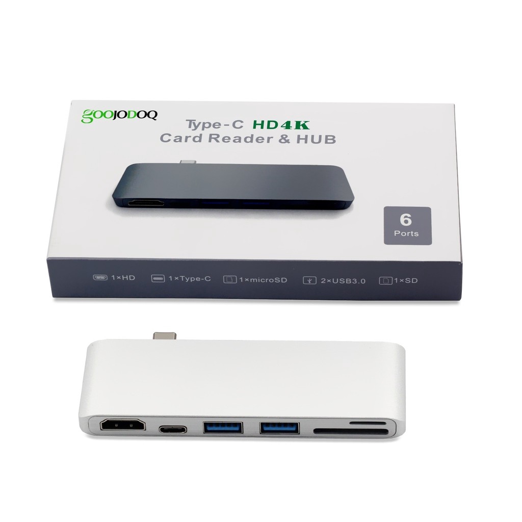 Hub Batianda USB C nối Type C và HDMI USB 3.0 SD/TF cho máy tính táo Pro 