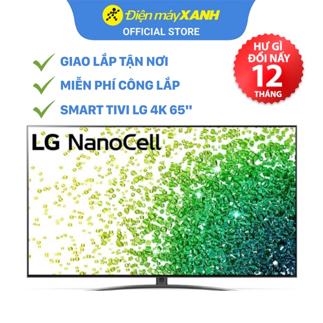 [FREESHIP] Smart Tivi NanoCell LG 4K 65 inch 65NANO86TPA