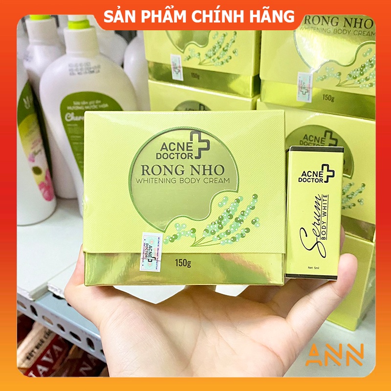 [Chính hãng] Kem body rong nho Acne Doctor - Tặng kèm 1 serum kích trắng- 8938540049017