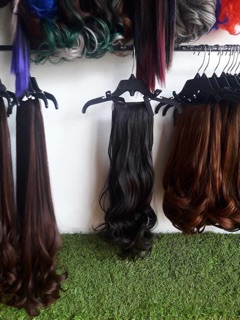 Tóc cột xoăn nhiều cao cấp- hình thật