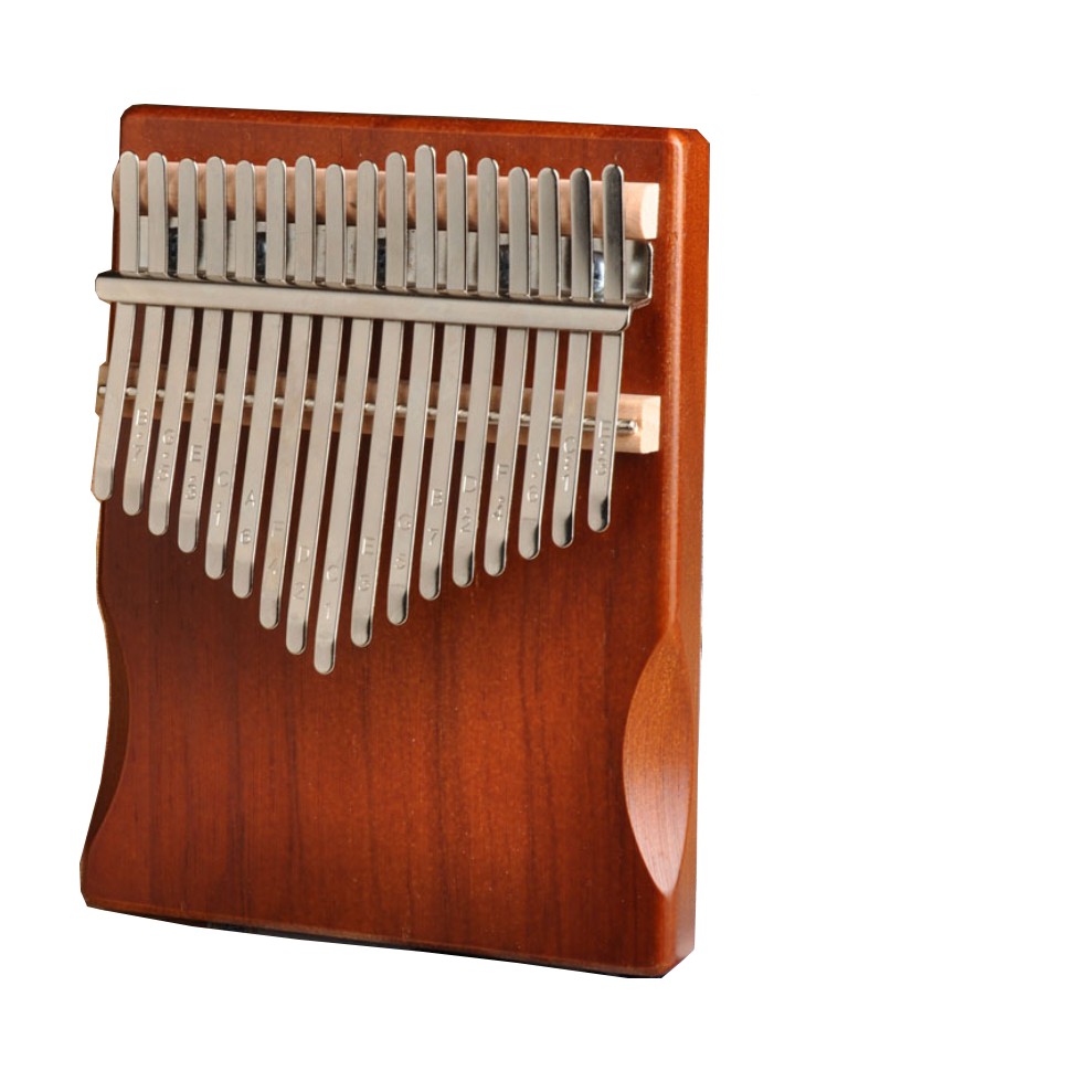 Đàn kalimba 17 phím bằng gỗ cây cà phê sử dụng ngón tay cái KPHIEU-M17 Tặng búa chỉnh âm stick dán màu stick dán nốt