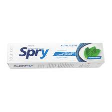 Kem đánh răng Spry, vị Peppermint 141g (Flouride Free) nhập khẩu hoa kì