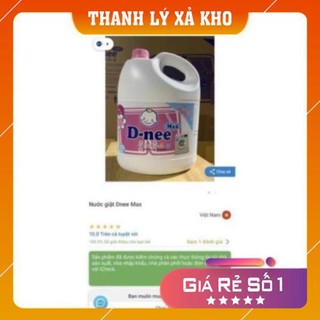PHÁ GIÁ THỊ TRƯỜNG 4can 265K Nước giặt Dnee can 3000ml hàng công ty (shopmh59)