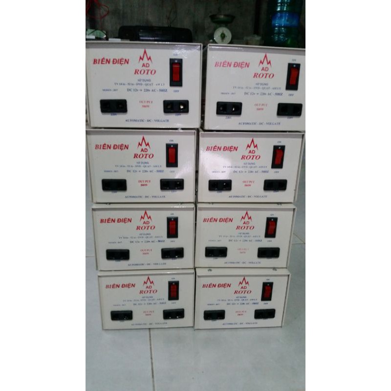 Biến điện INVERTER 500w 12v DC - 220v AC. vỏ kim loại bền đẹp