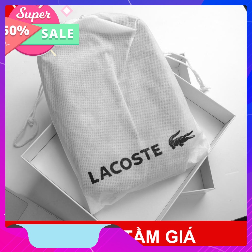 Túi Đeo Chéo Nam Thời Trang Lacoste logo sắt full tag và túi không dệt balo_5035