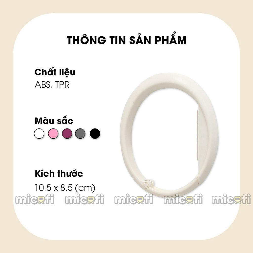 Móc Treo Micofi Treo Túi Xách Balo Để Bàn, Gắn Cạnh Bàn Dạng Tròn Không Cần Dán Nhỏ Gọn Chịu Lực 5 KG Đa Năng