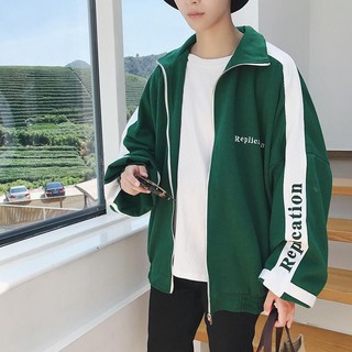 [HOT] ÁO KHOÁC DÙ NAM ( NỮ) 2 LỚP FORM RỘNG PHỐI VIỀN TRẮNG XANH LÁ