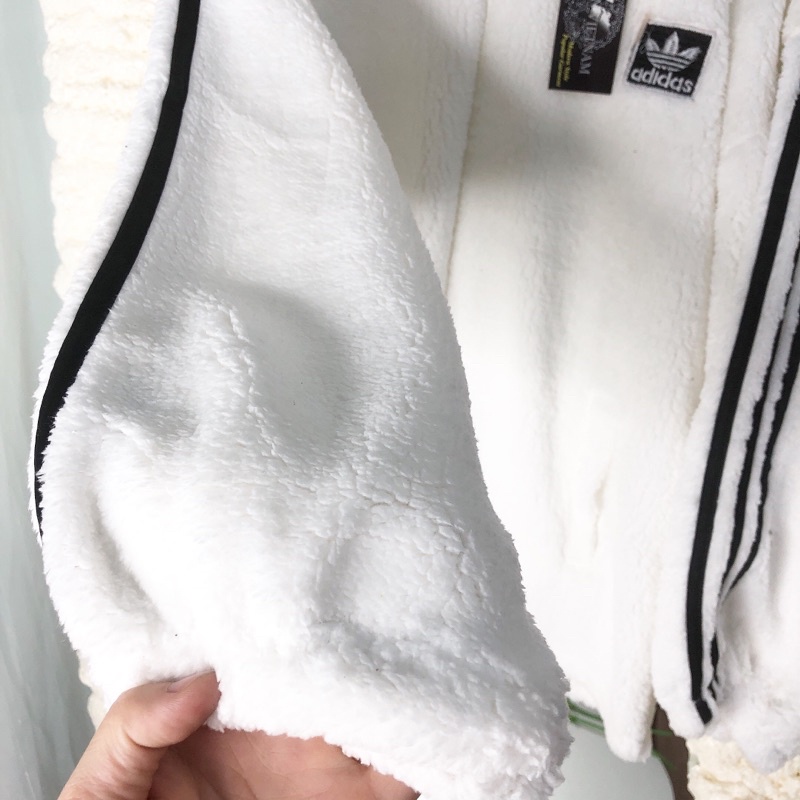 Áo khoác nữ kéo khóa Lông cừu logo Das siêu ấm_thời trang mùa đông-phong cách Unisex phom rộng | BigBuy360 - bigbuy360.vn