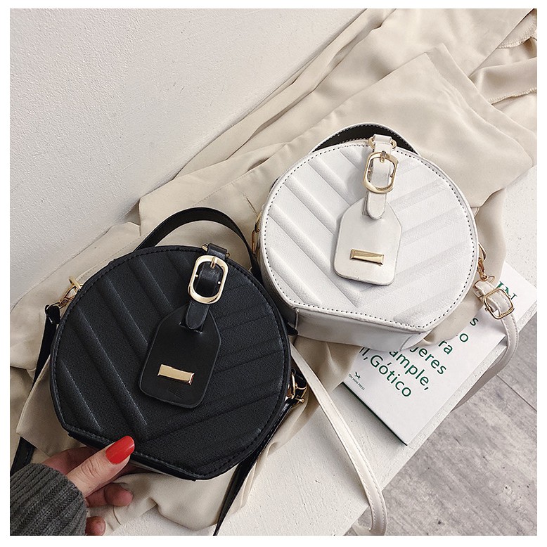 túi tròn nữ, túi đeo chéo da pu thời trang  TT 50