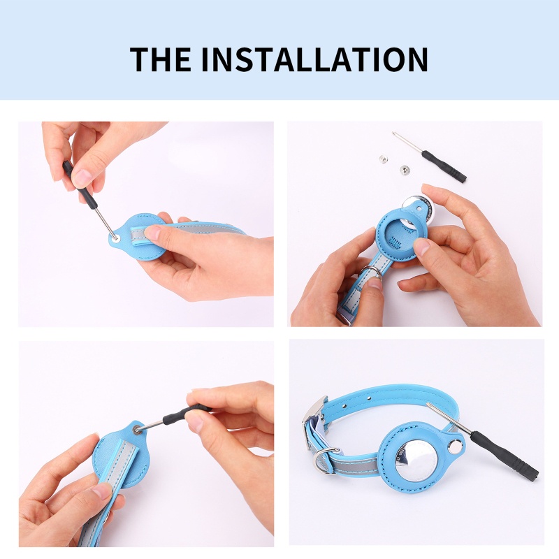 Vòng Cổ PU Có Thể Điều Chỉnh 3 Kích Cỡ Cho Thú Cưng