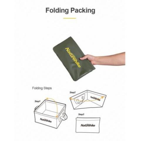 Xô gấp dã ngoại vuông NatureHike NH19SJ007