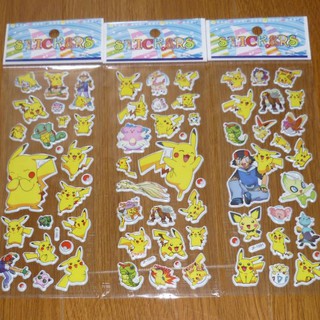 Miếng dán Sticker In Nổi Pokemon Bicachu