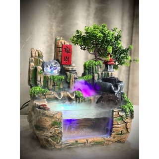 Thác Nước Phong Thủy Tài Lộc, Tiểu Cảnh Non Bộ Bể Vuông