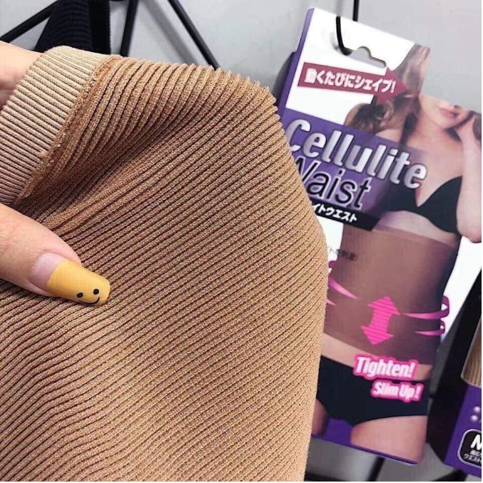 Gen Nịt Bụng Giảm Mỡ CELLULITE Waist - Hàng Japan - Đốt Mỡ Cho Eo Thon Gọn - Free Size ( 100% ảnh Thật )