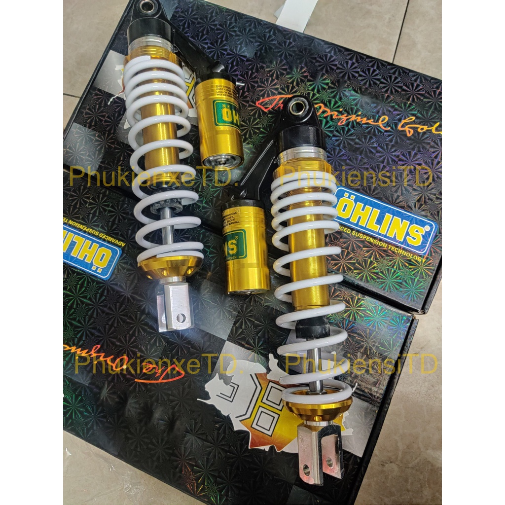 Phuộc sau OHLINS bình dầu lắp AIRBLADE NOUVO4 PCX IMPULSE SHARK FELIZ ...