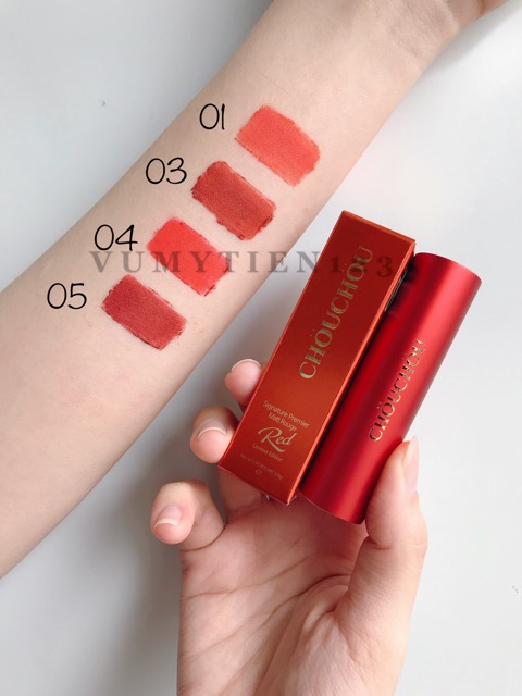 SON MỊN CHOUCHOU SIGNATURE PREMIER MATT ROUGE RED LIMITED EDITION