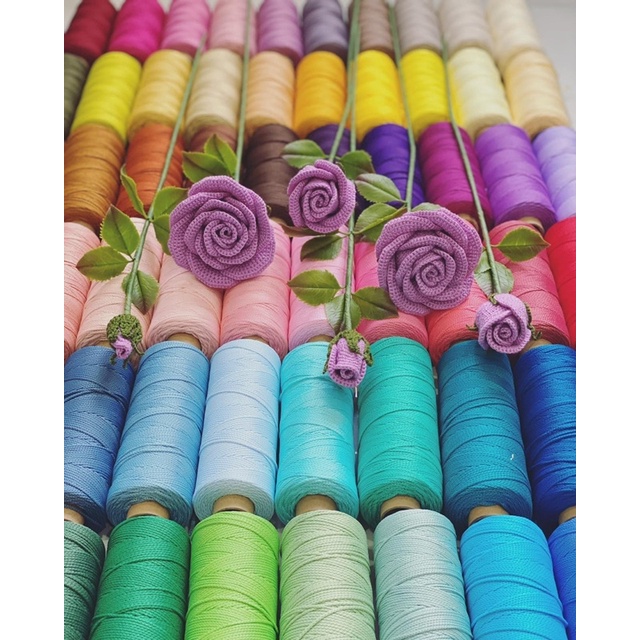 Sợi dệt trơn 2mm Craftyarn VN (Mã 01 ~ Mã 50)