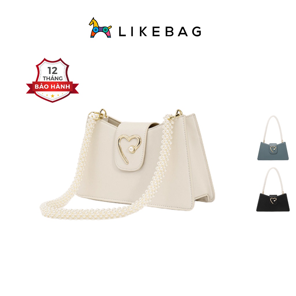 Túi cầm tay, đeo vai nữ LIKEBAG dây ngọc trai thời trang cá tính 8667 - LIBAGI