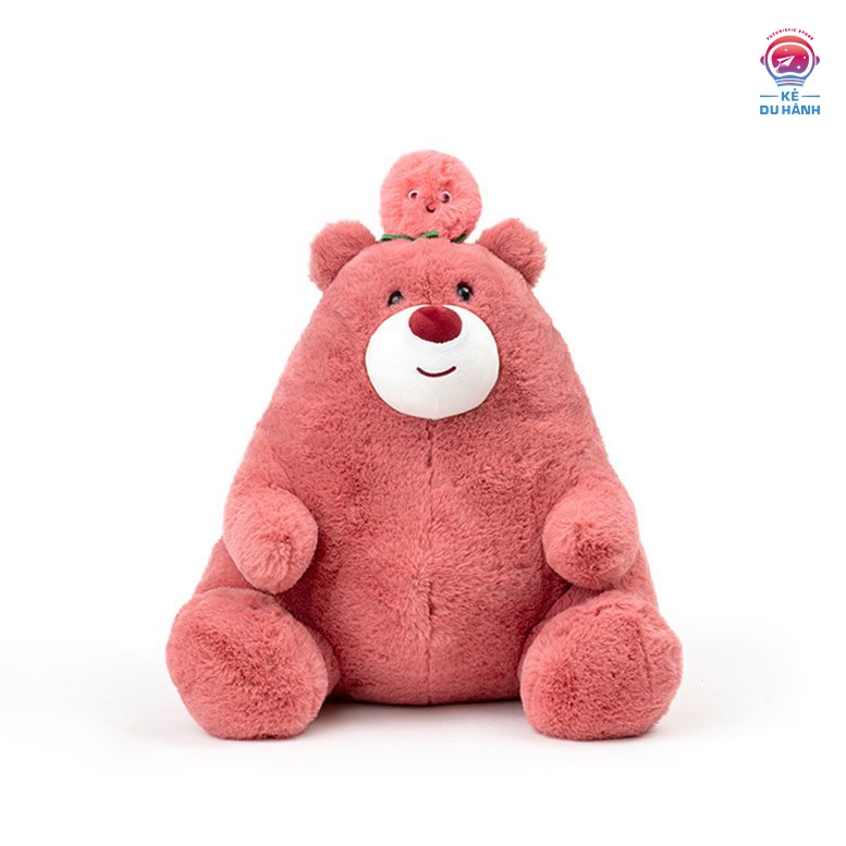 Gấu bông gối ôm trái cây ngồi Kẻ Du Hành 45cm
