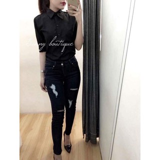 [siêu rẻ] Áo sơ mi trơn #Nữ ( Thô mềm cực hót ) shop yêu thích