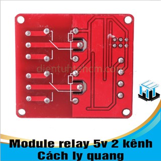 Module Relay 5V 2 Kênh AC250V 10A