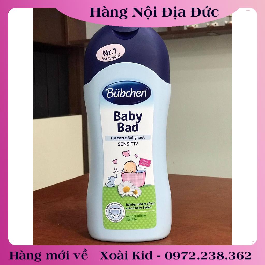 Sữa Tắm Gội, Kem Dưỡng Da, Kem Hăm Cho Trẻ Sơ Sinh Bubchen 400ml - Nội địa Đức Đủ Bill