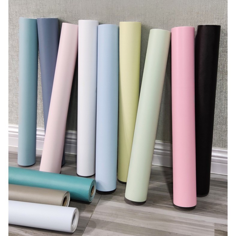 Giấy Dán Tường Một Màu Mặt Nhám Khổ Rộng 45Cm (Giá 1 Mét) Pk0101