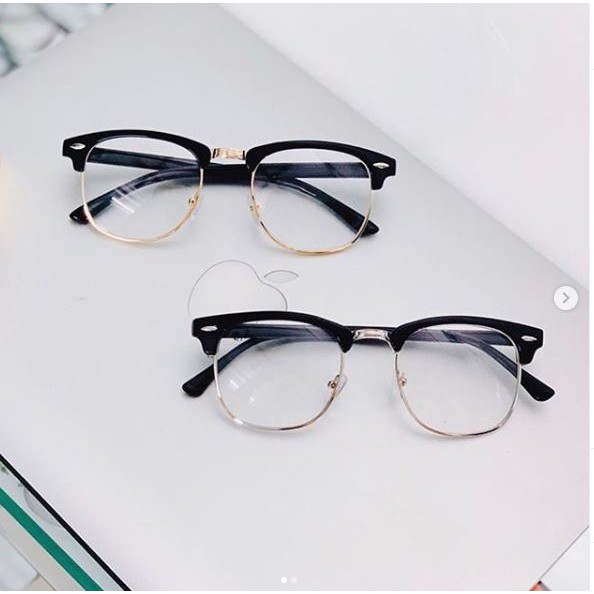 Retro Fashion Anti-blue Light  eyeglass  Classic Cat Eye Half Rim Glasses