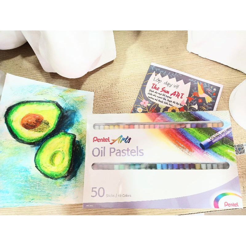 Sáp dầu PENTEL OIL PASTEL|| Nhật Bản || 50 màu