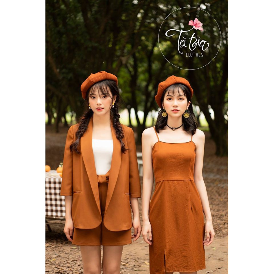 Tà Tưa Clothes Set Áo vest nâu, phối quần | BigBuy360 - bigbuy360.vn
