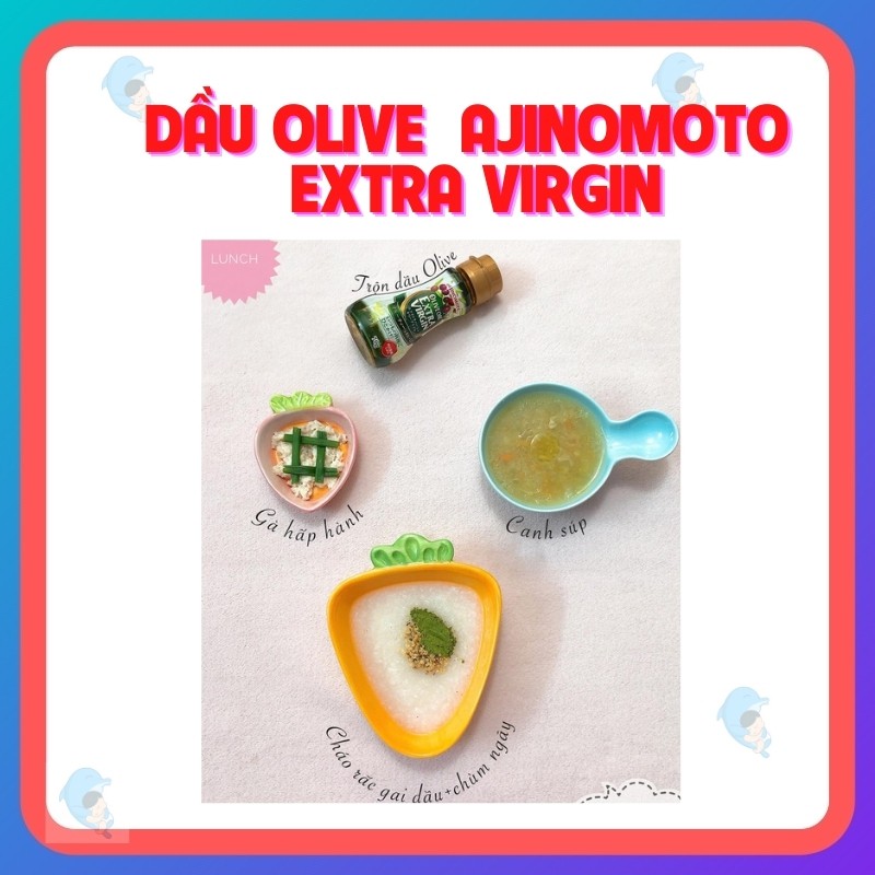 Dầu Oliu Ăn Dặm Ajinomoto Extra Virgin 70gr Cung Cấp Các Dưỡng Chất Cần Thiết Giúp Phát Triển Trí Não Cho Bé 6m+