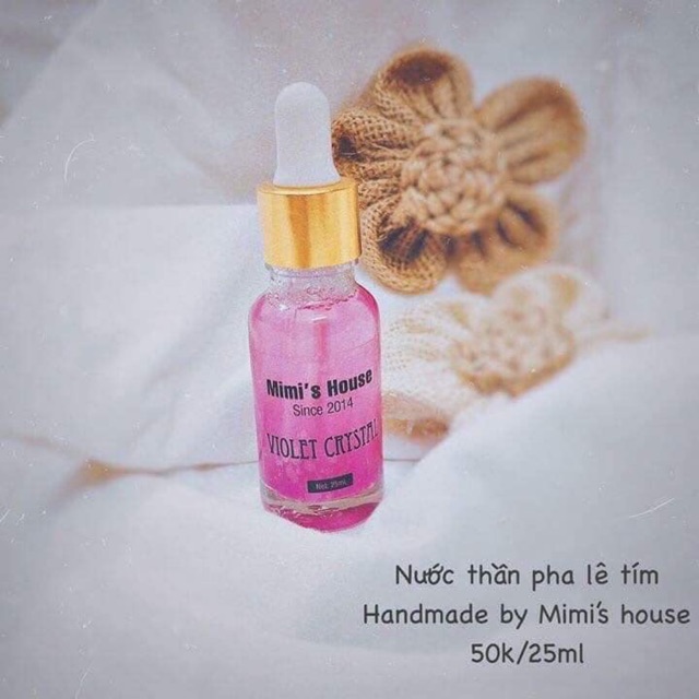 Nước thần pha lê tím