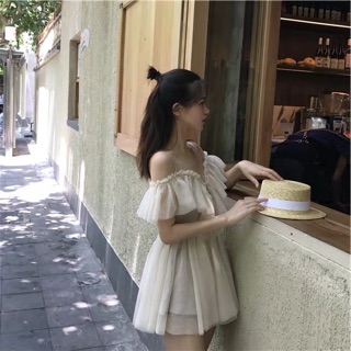 Váy trễ vai công chúa ulzzang