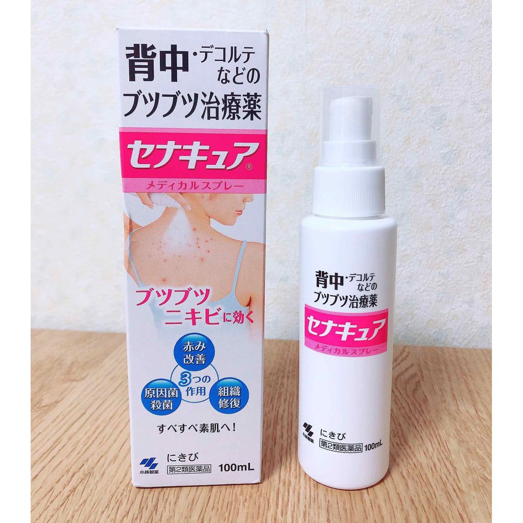 Xịt mụn lưng Senakyua Kobayashi Nhật Bản - Chai 100ml