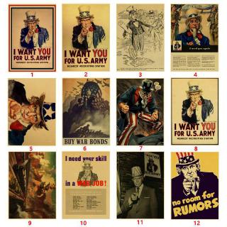 Poster Treo Tường Trang Trí In Chữ I Want To You Phong Cách Vintage