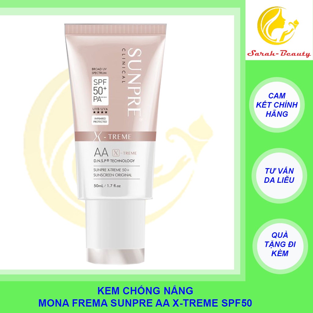 KEM CHỐNG NẮNG MONA FREMA SUNPRE AA X-TREME SPF50+