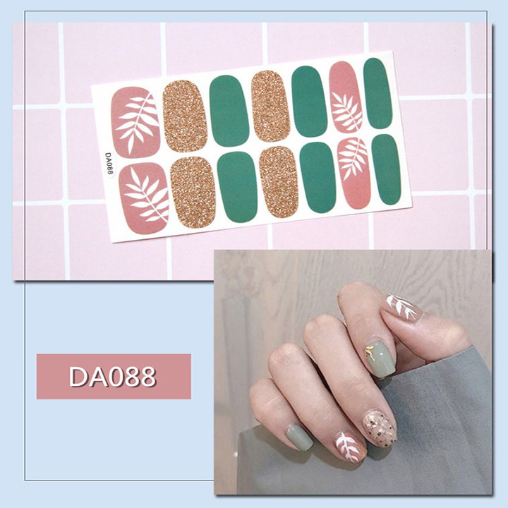 Nail Wraps Set Dán móng tay 14 miếng nhiều mẫu DA081-100