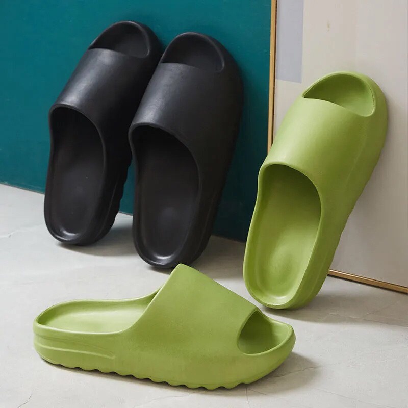 (Hàng loại 1) Dép quai ngang unisex độn đế chống trơn trượt đi siêu êm A142 Warm&amp;Cute