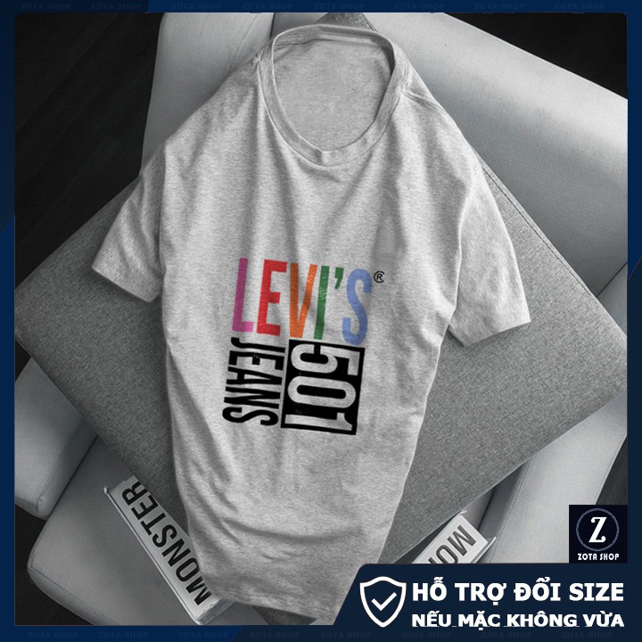 Áo phông nam ngắn tay không cổ ZOTA chất tici in 3D CZ30