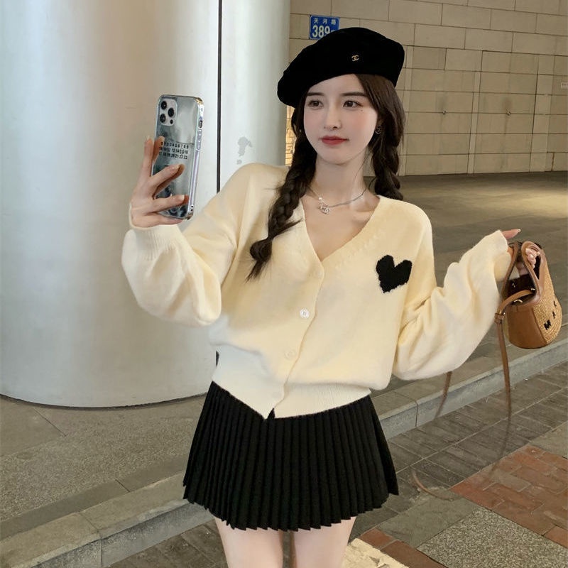 Áo Khoác cardigan Dệt Kim Tay Dài Cổ Chữ v JL-TX-553