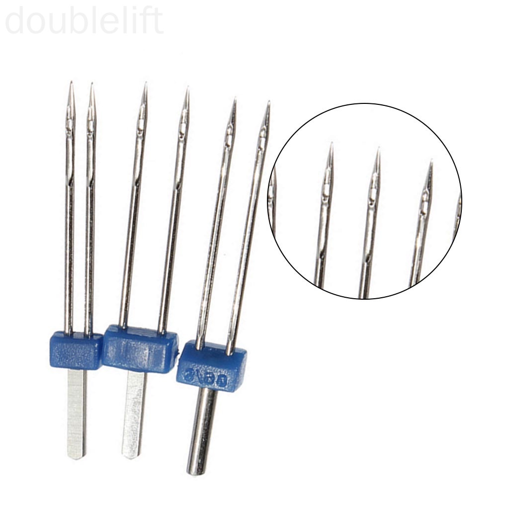 3pcs Twin Stretch Machine Needles Household Sewing Machine Double Needles Pins Heavy Duty DIY Craft Accessories doublelift store