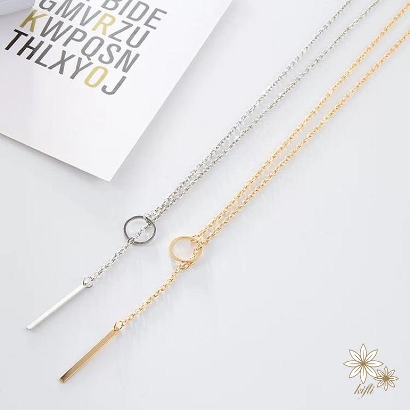 Vòng cổ Kim Loại Dáng Ngắn Thiết Kế Đơn Giản Thời Trang