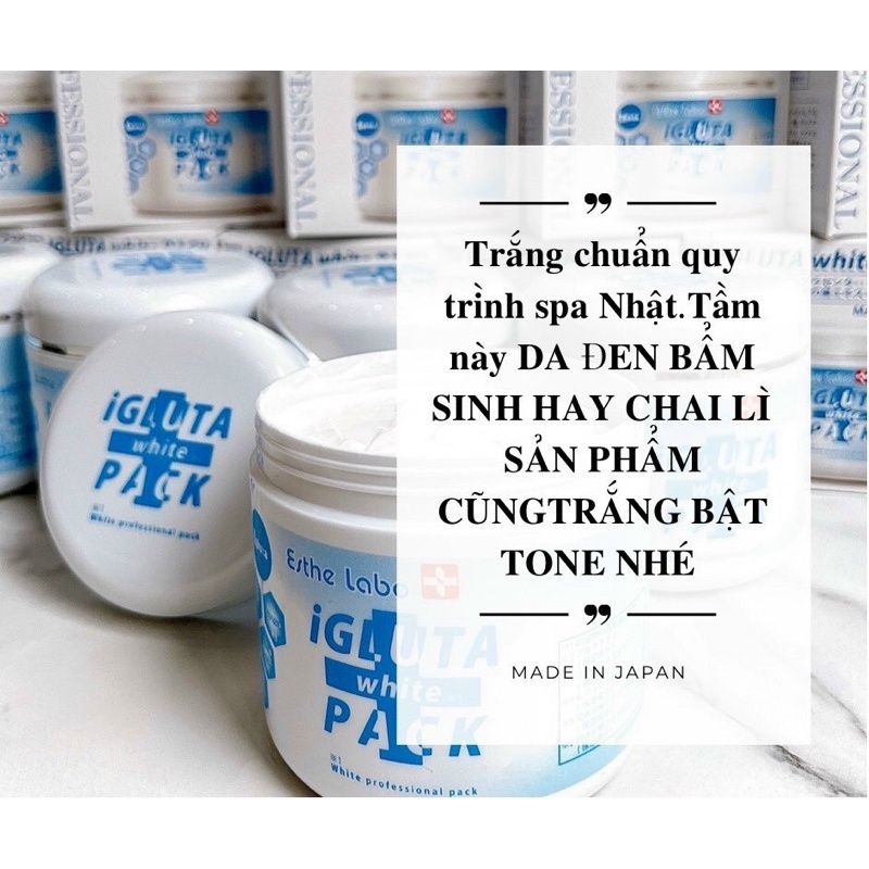 Mặt Nạ Ủ trắng da IGLUTA WHITE PACK ESTHE LABO Nhật Bản