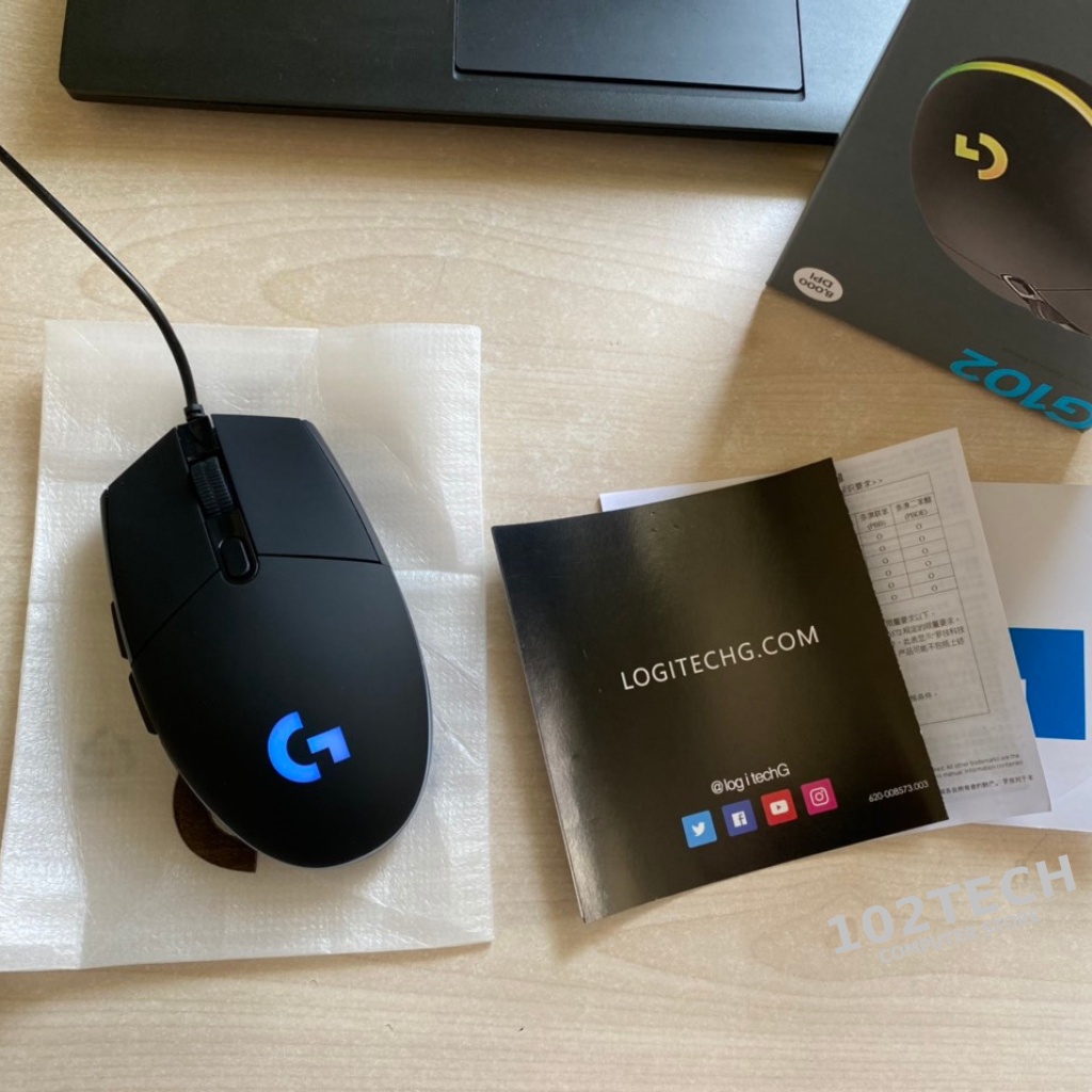 Chuột máy tính Logitech G102 có dây chuyên game thế hệ mới, led RGB đẹp, nhanh và chính xác